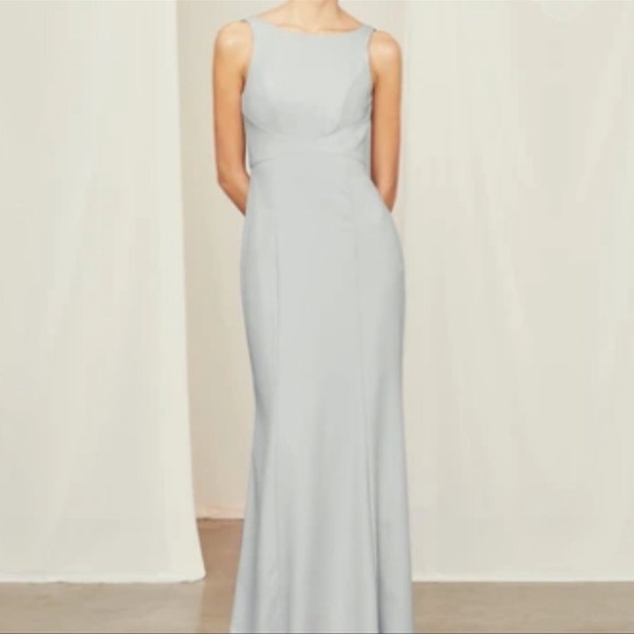 Amsale Joelle Dress in Ice - Picture 1 of 5